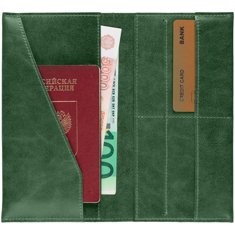 Дорожный органайзер Apache, темно-зеленый / Миниатюра WWW (1000)