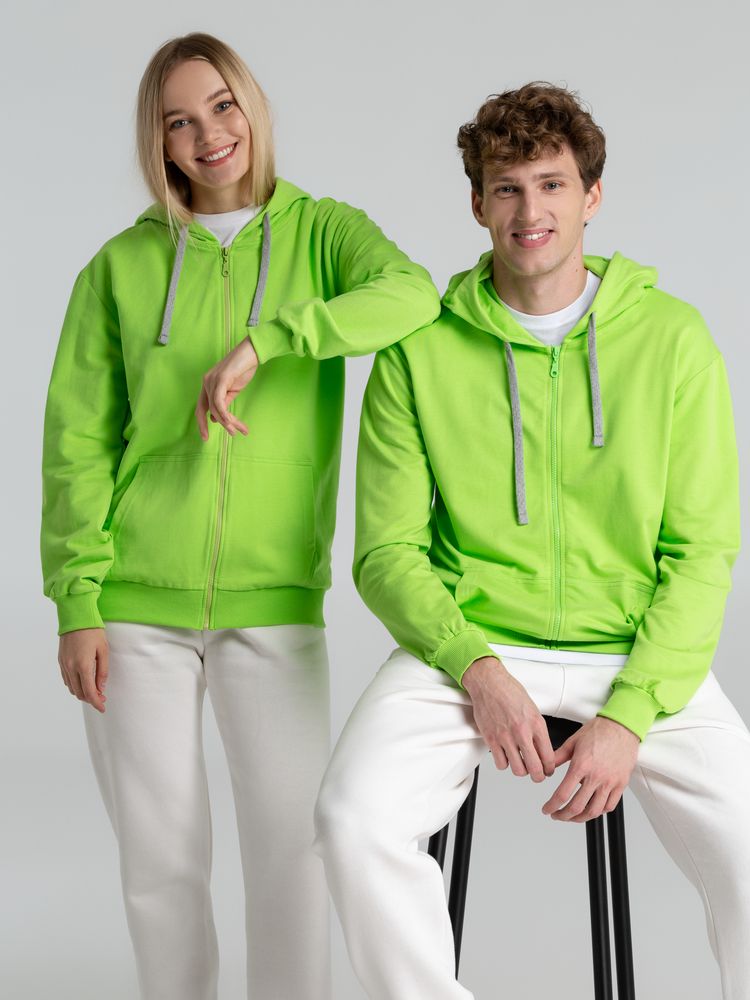 Толстовка на молнии с капюшоном Unit Siverga, зеленое яблоко / Миниатюра WWW (1000)