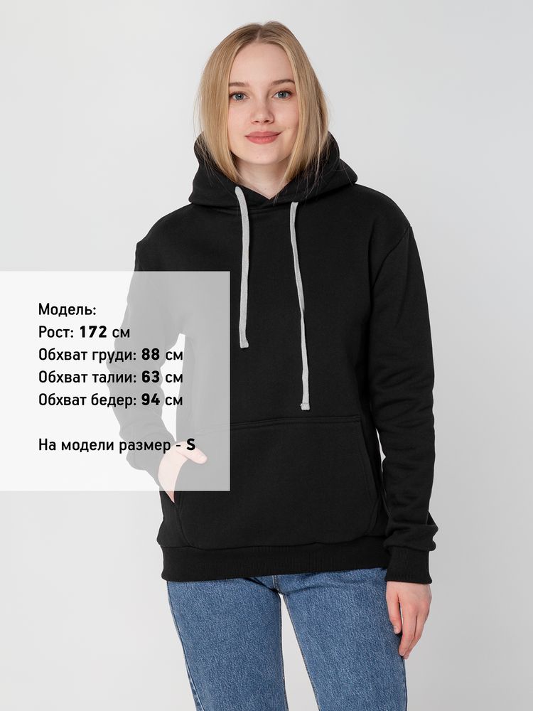 Толстовка с капюшоном Unit Kirenga Heavy, черная / Миниатюра WWW (1000)