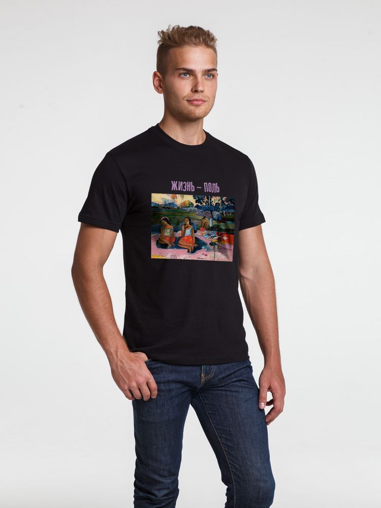 Футболка «Жизнь — Поль», черная / Миниатюра WWW (1000)