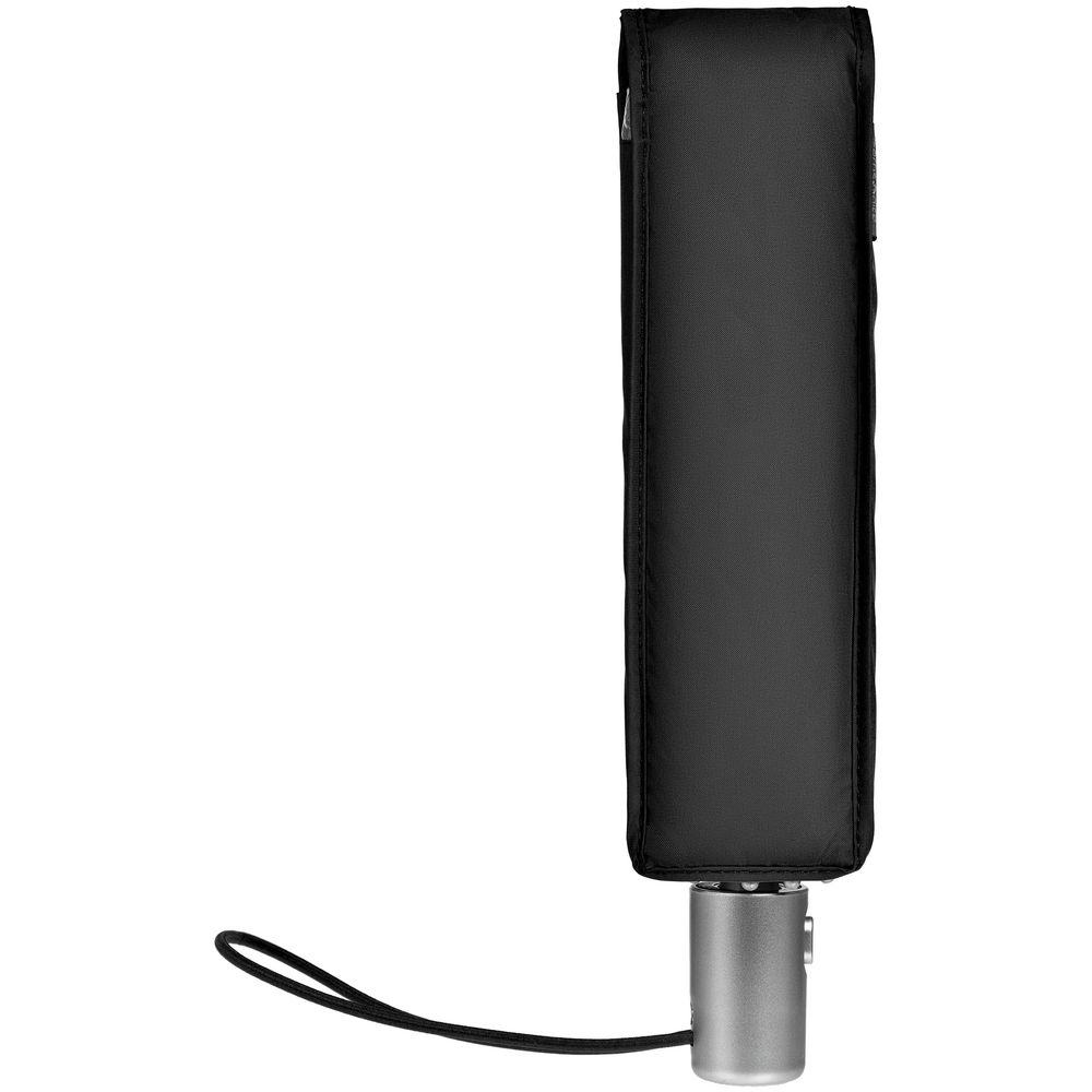 Складной зонт Alu Drop S, 3 сложения, 7 спиц, автомат, черный / Миниатюра WWW (1000)