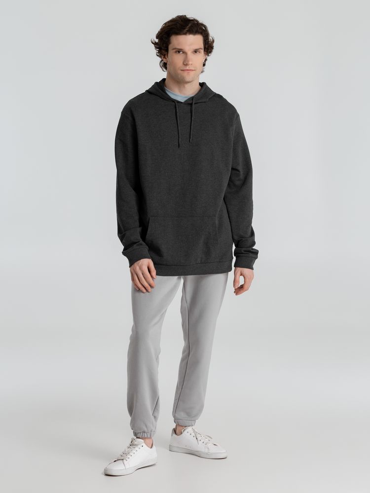 Толстовка с капюшоном унисекс Hoodie, серый меланж (антрацит) / Миниатюра WWW (1000)