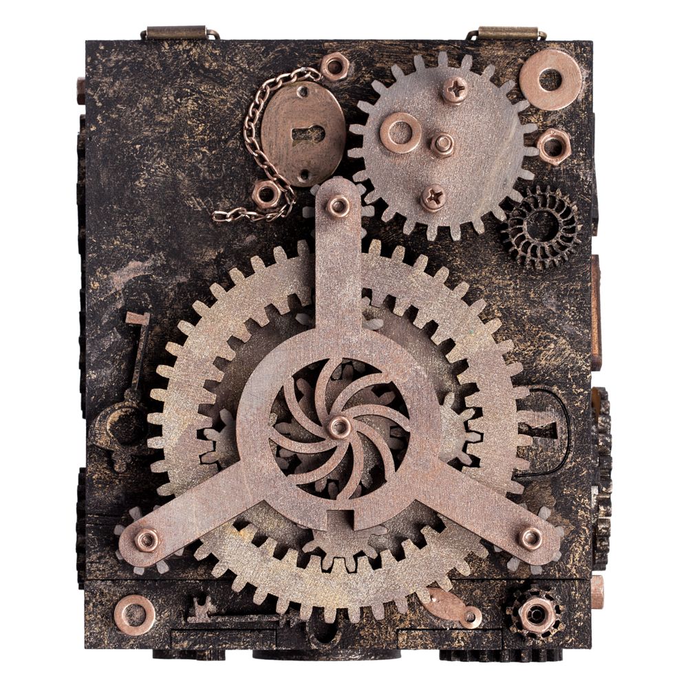 Шкатулка с секретом Gearbox, большая / Миниатюра WWW (1000)