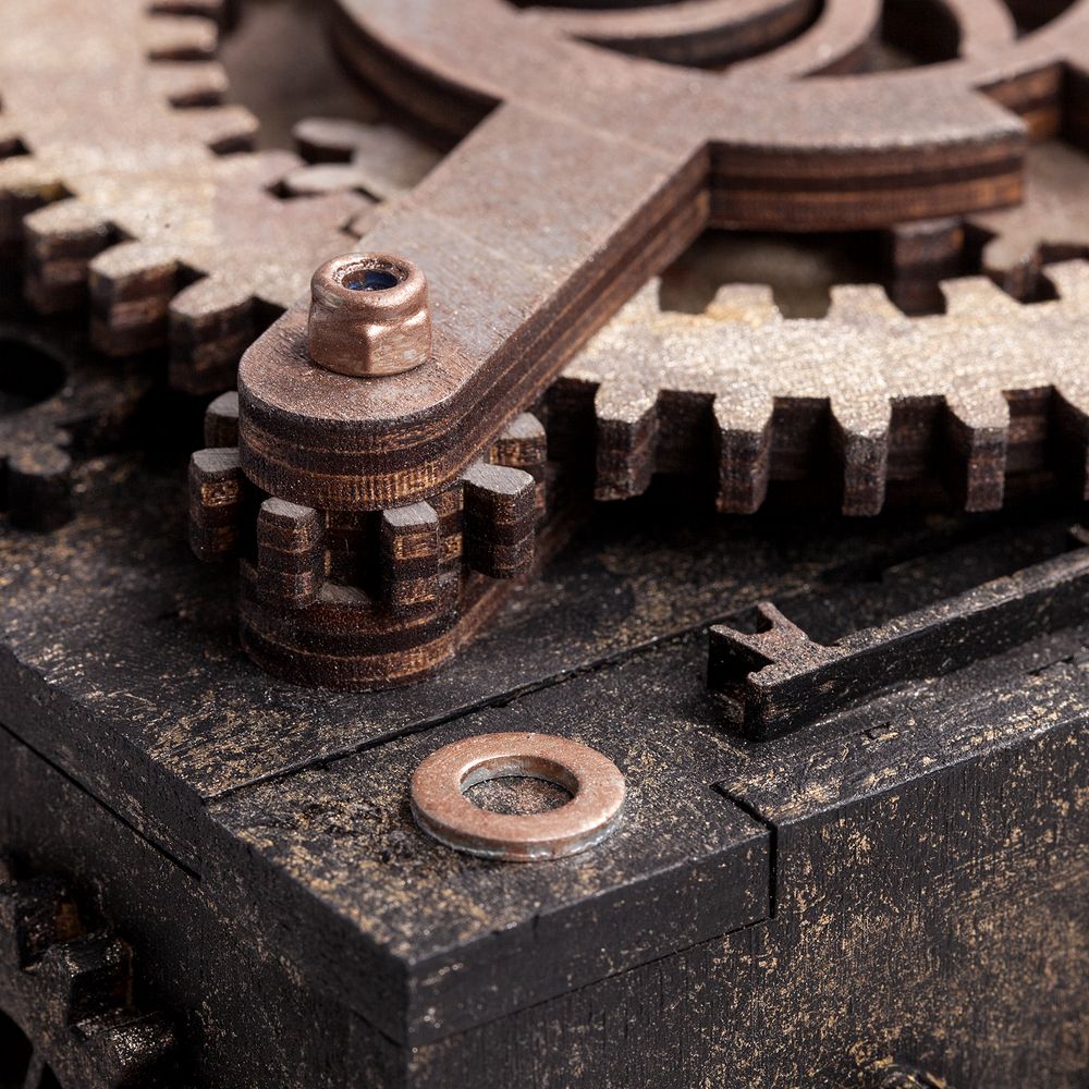 Шкатулка с секретом Gearbox, большая / Миниатюра WWW (1000)