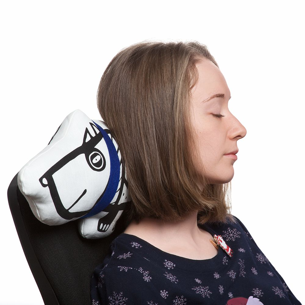 Игрушка «Собака в шарфе», большая, белая с красным / Миниатюра WWW (1000)