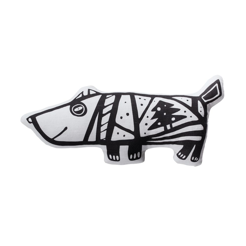 Игрушка «Собака в шарфе», малая, белая с синим / Миниатюра WWW (1000)