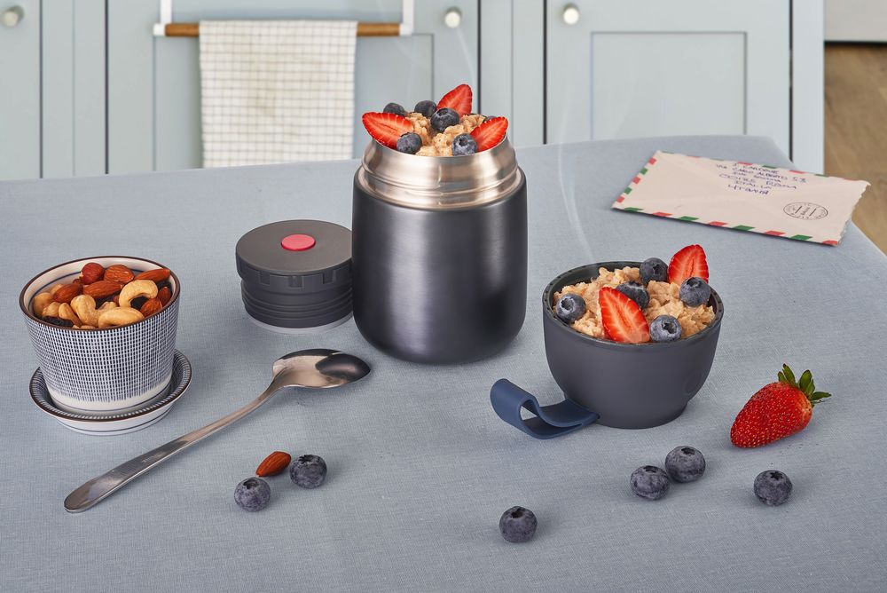 Термос для еды feedAway 500, серо-стальной / Миниатюра WWW (1000)