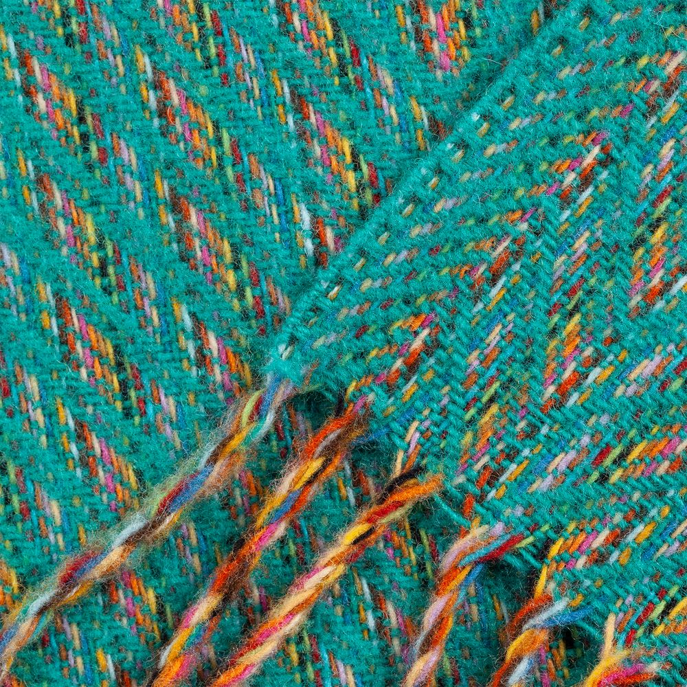 Плед Brera Verde Smeraldo, бирюзовый / Миниатюра WWW (1000)