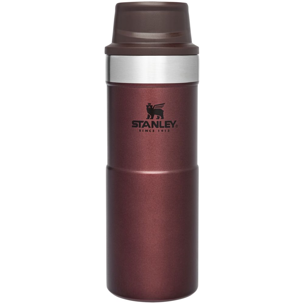 Термокружка Stanley Classic One Hand 2.0, большая, бордовая / Миниатюра WWW (1000)