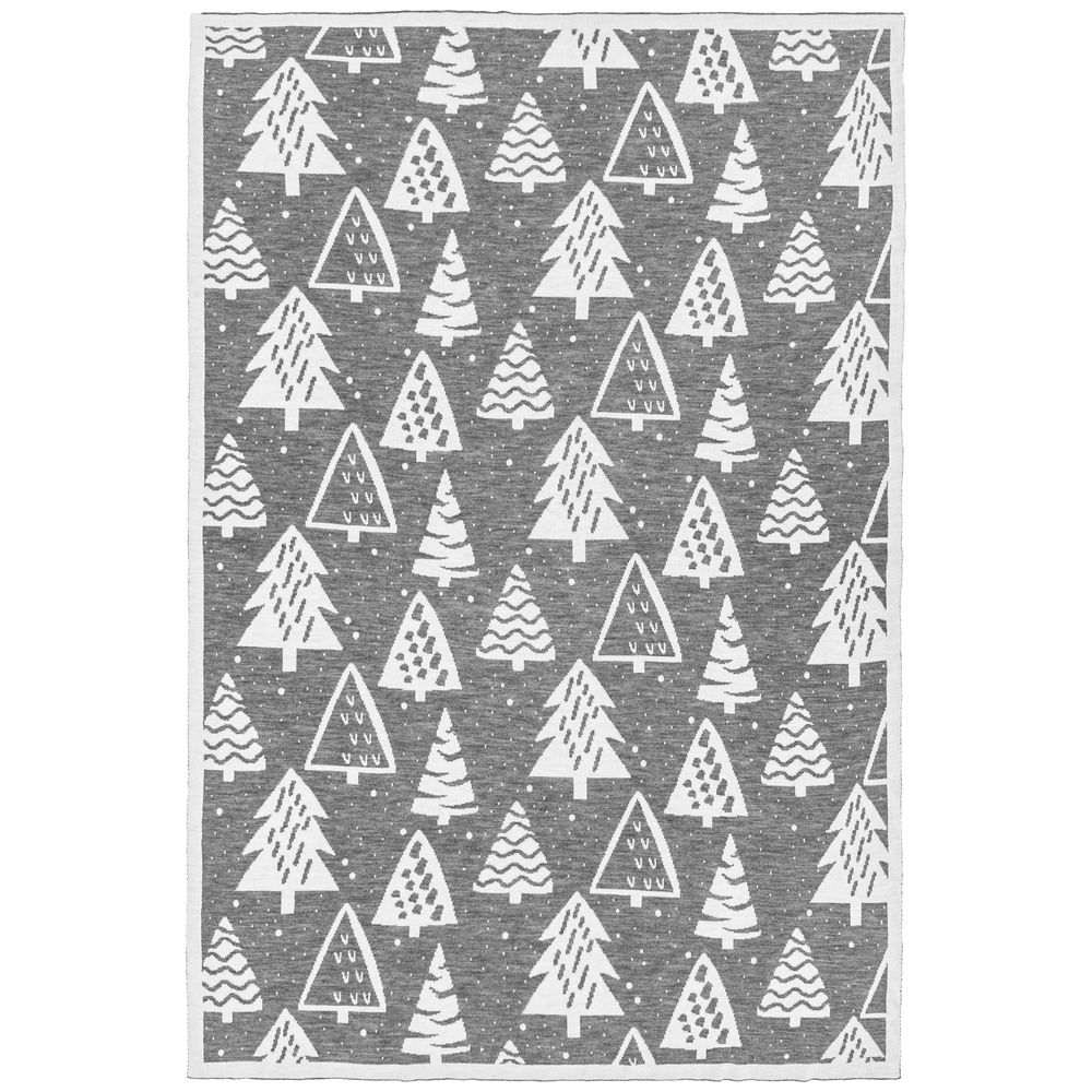 Плед «Елки», серый / Миниатюра WWW (1000)