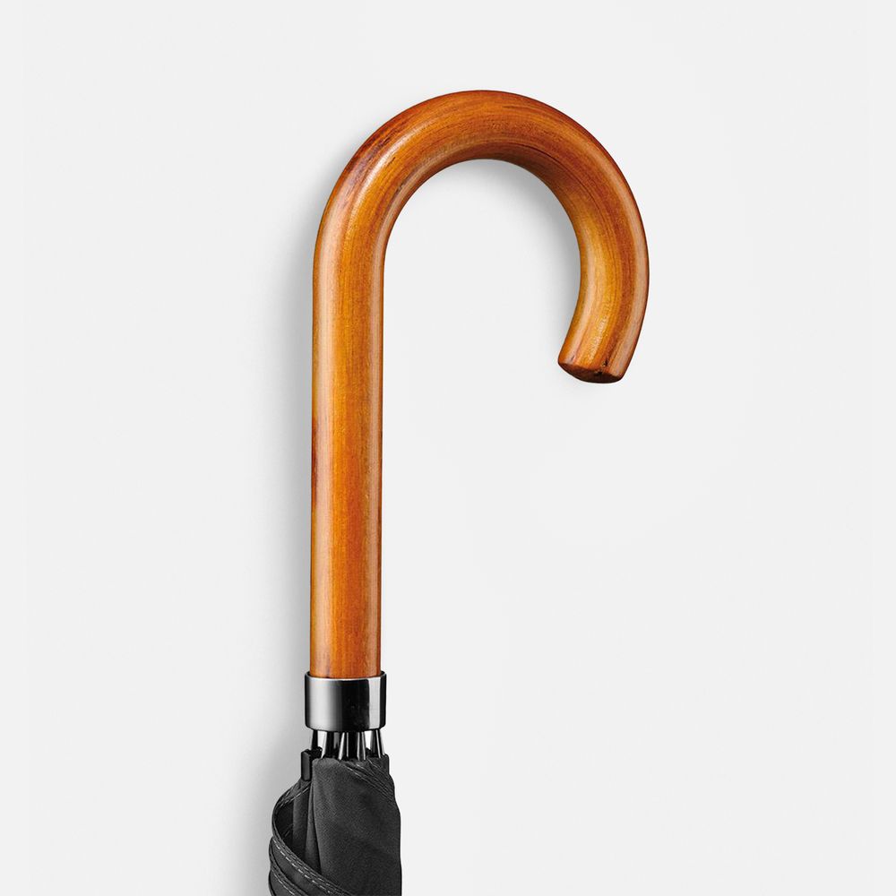 Зонт-трость LockWood ver.2, черный / Миниатюра WWW (1000)