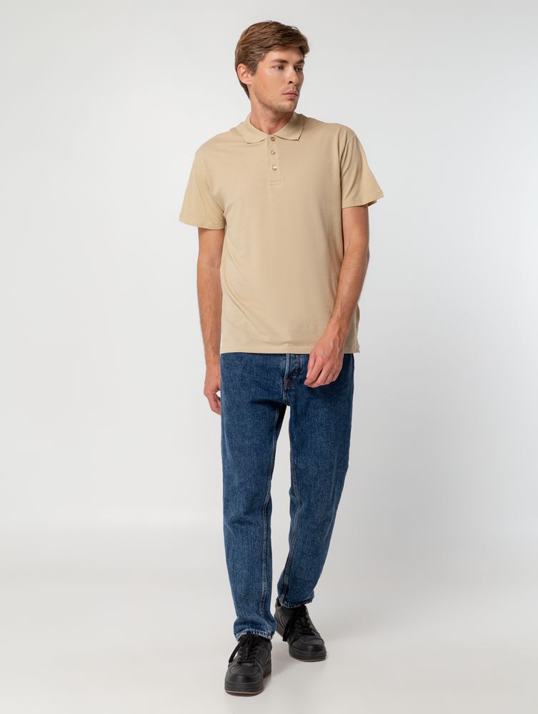 Рубашка поло мужская Summer 170, бежевая / Миниатюра WWW (1000)