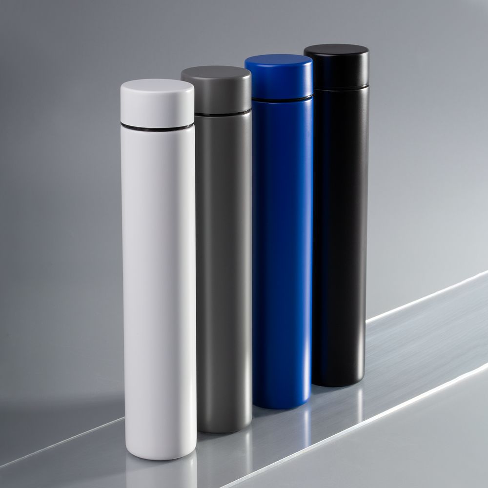 Термобутылка Metropolis, синяя / Миниатюра WWW (1000)