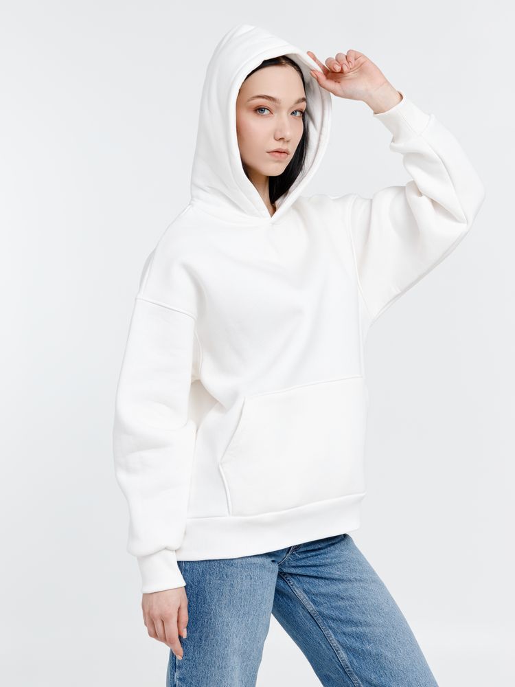 Худи оверсайз унисекс Go Easy, молочно-белое / Миниатюра WWW (1000)