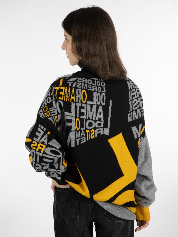 Свитер оверсайз на заказ Tricksy Net, полушерсть / Миниатюра WWW (1000)