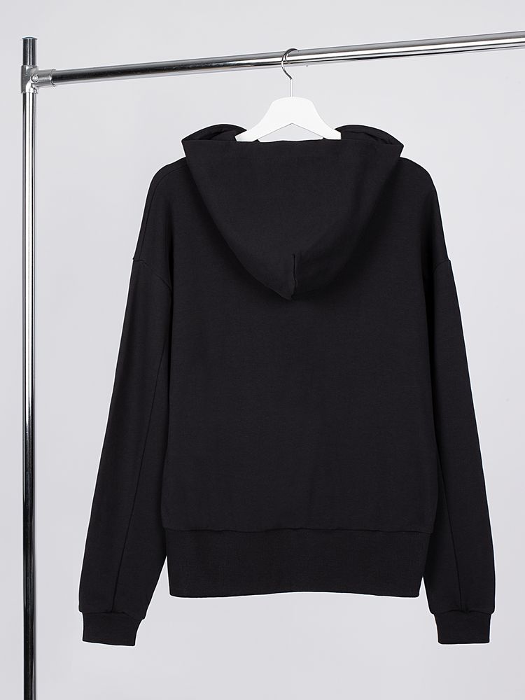 Худи оверсайз унисекс Kosmos, черное / Миниатюра WWW (1000)