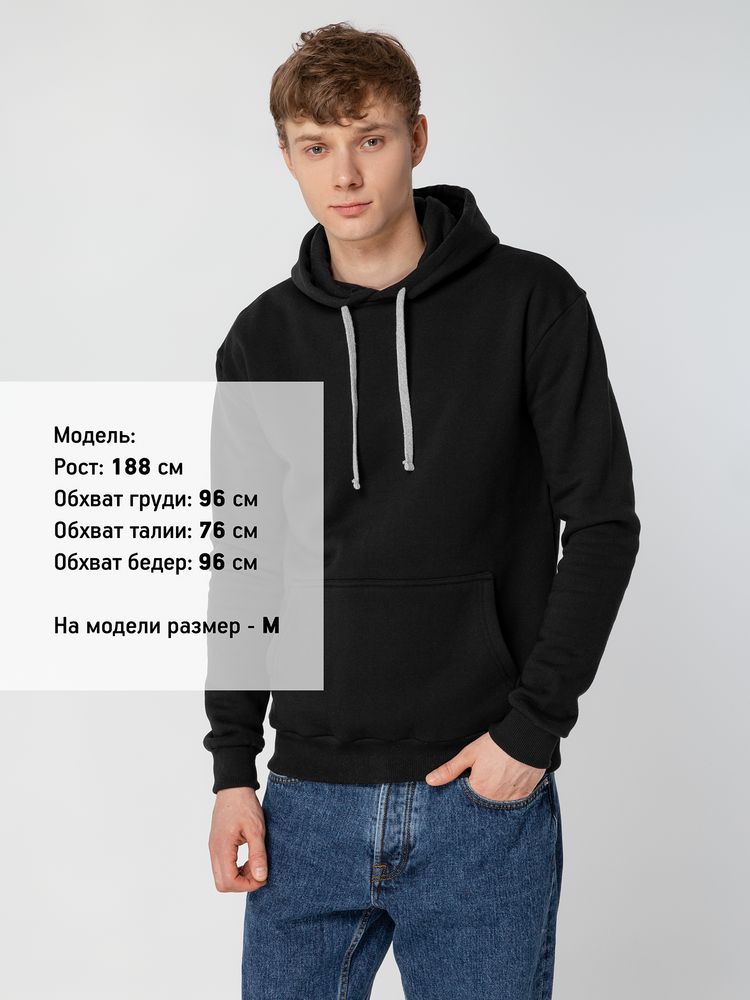 Толстовка с капюшоном Unit Kirenga Heavy, черная / Миниатюра WWW (1000)