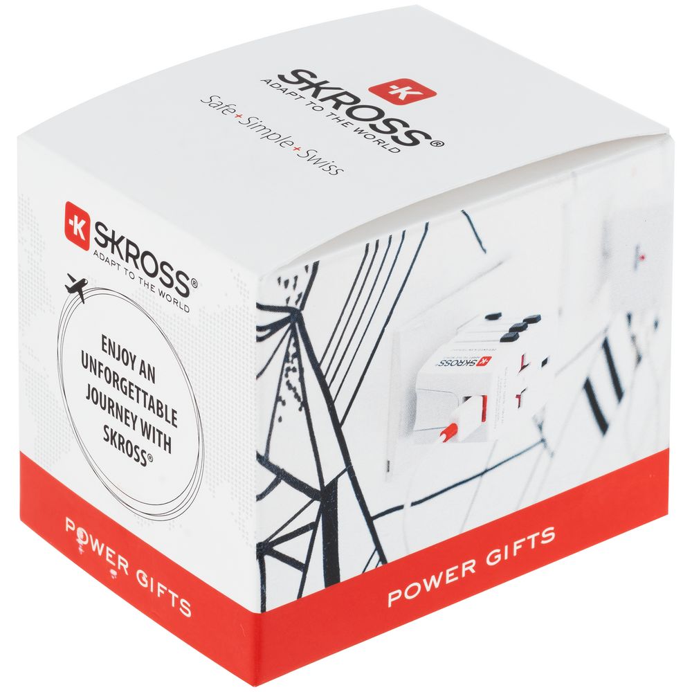 Зарядное устройство S-Kross MUV USB для путешествий, белое / Миниатюра WWW (1000)