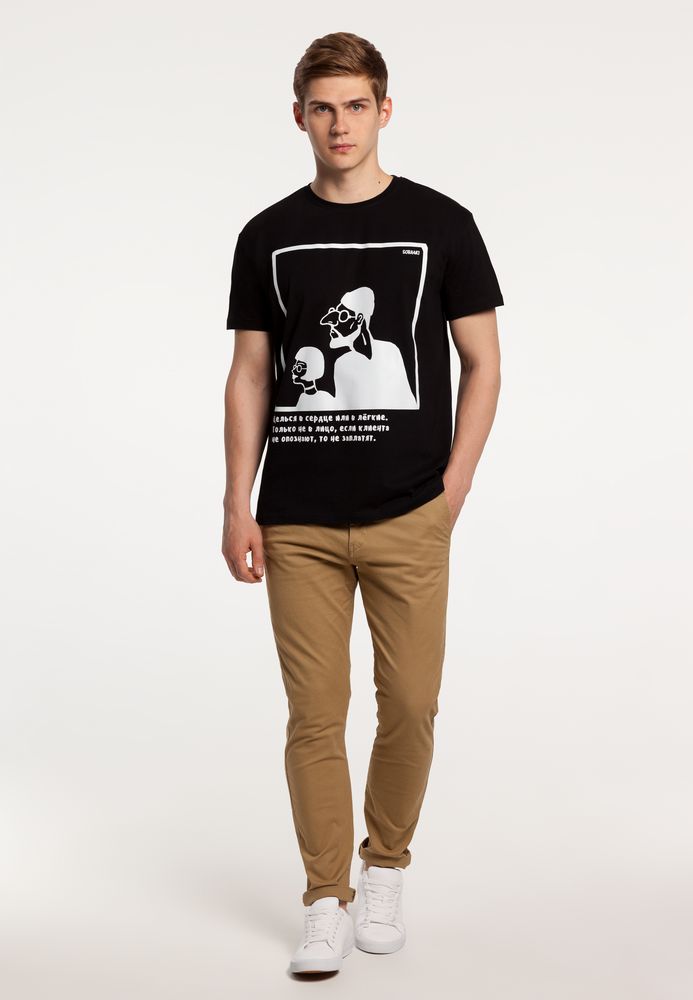 Футболка «Леон», черная / Миниатюра WWW (1000)