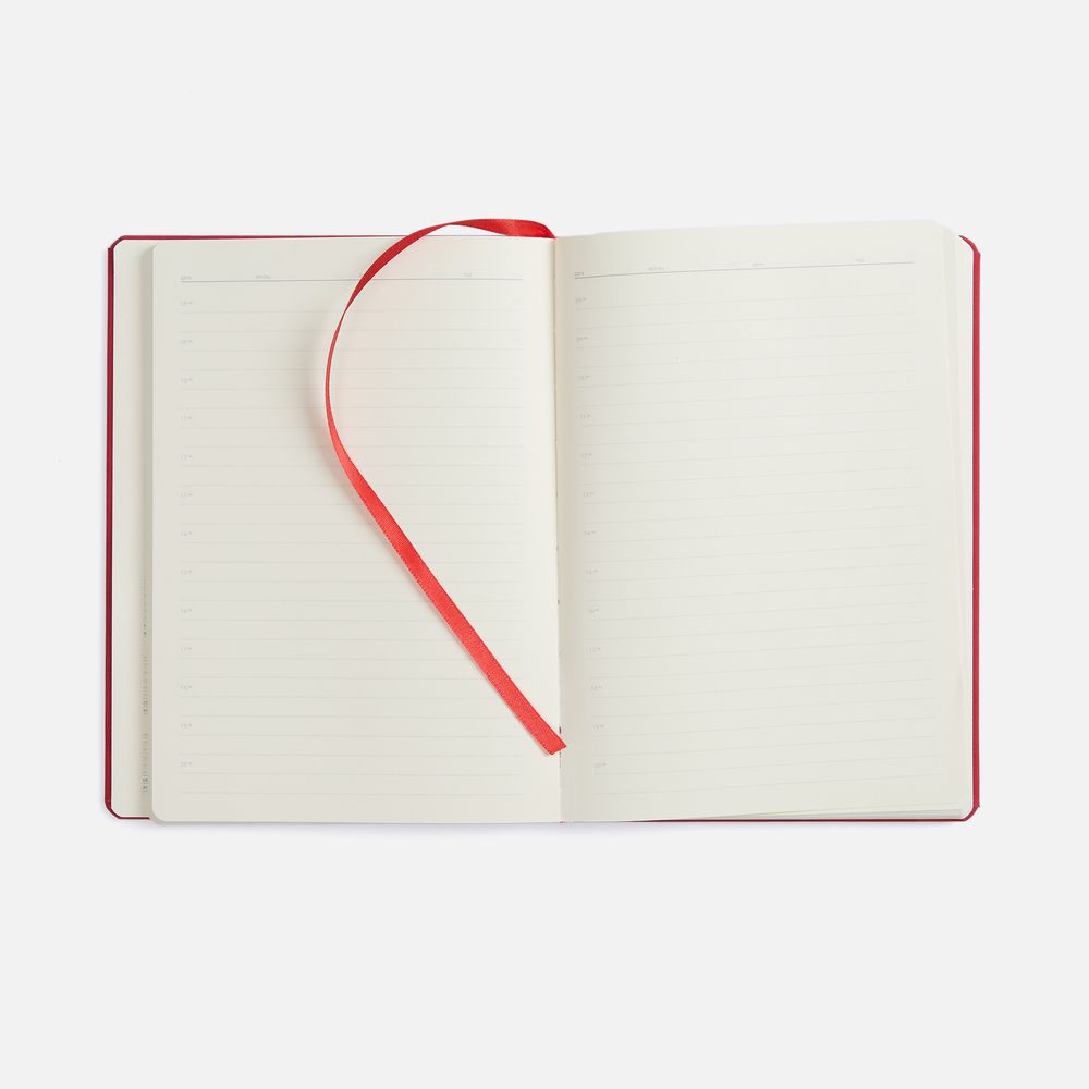 Ежедневник Urban Metal, недатированный, красный / Миниатюра WWW (1000)