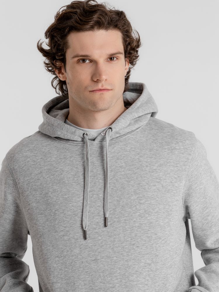 Толстовка с капюшоном унисекс King, серый меланж / Миниатюра WWW (1000)