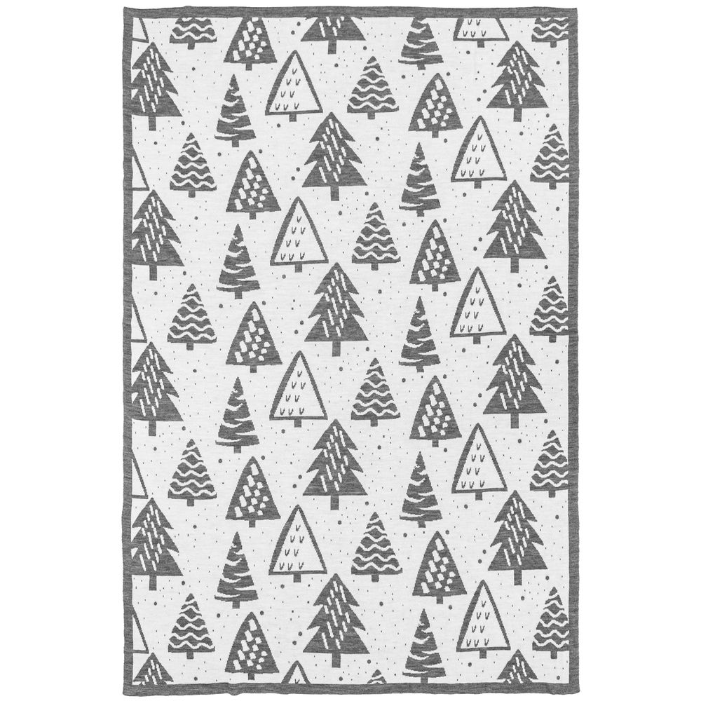 Плед «Елки», серый / Миниатюра WWW (1000)