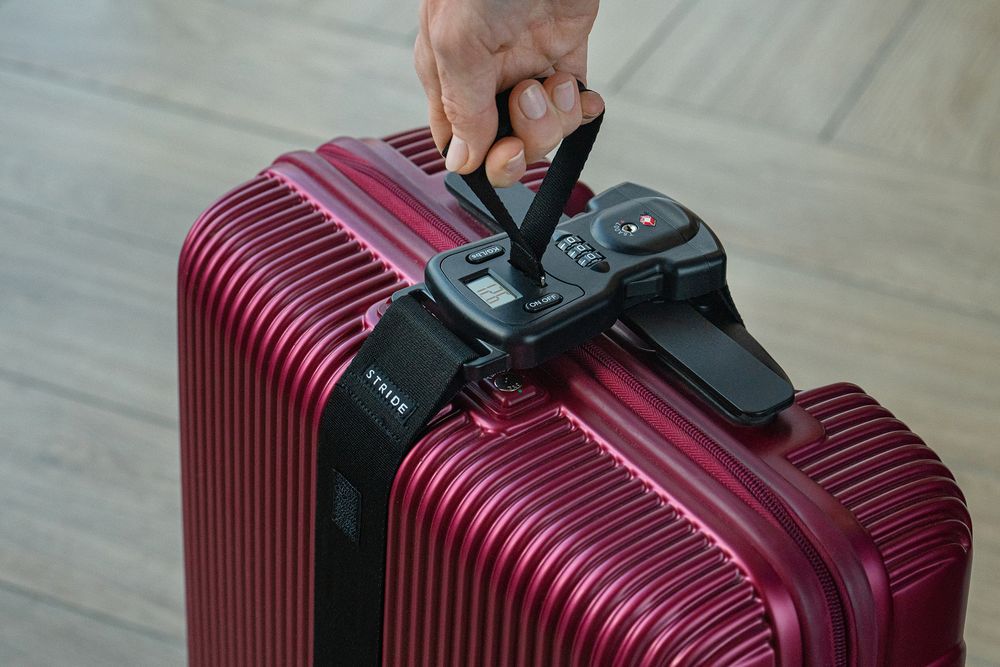 Багажный ремень с весами Bagremmen, черный / Миниатюра WWW (1000)