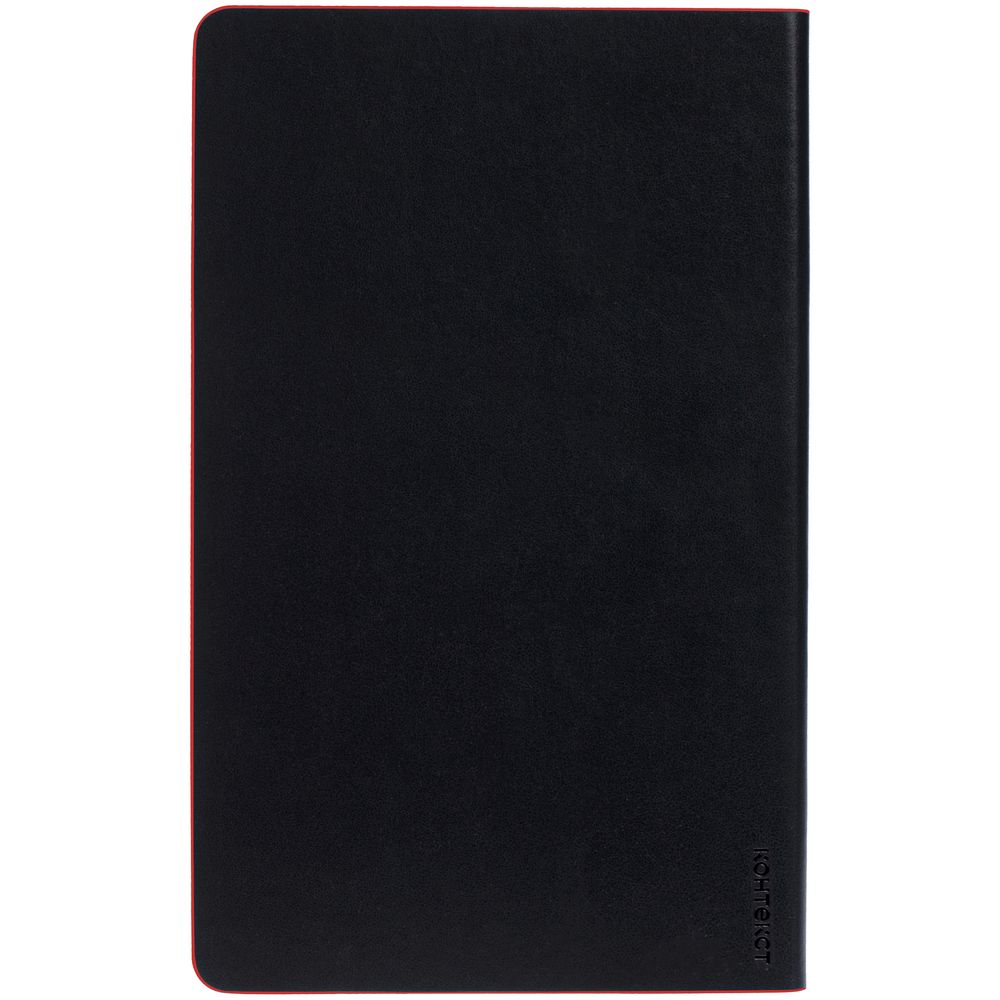 Ежедневник Trait, недатированный, черный с красным / Миниатюра WWW (1000)