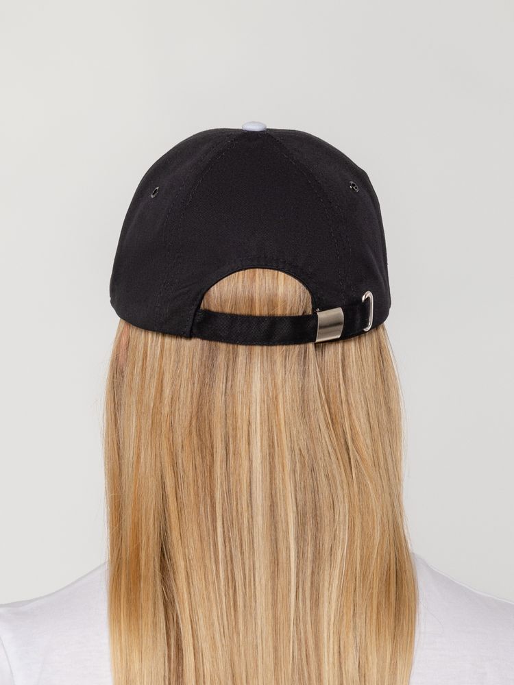 Бейсболка Honor, черная с белым кантом / Миниатюра WWW (1000)