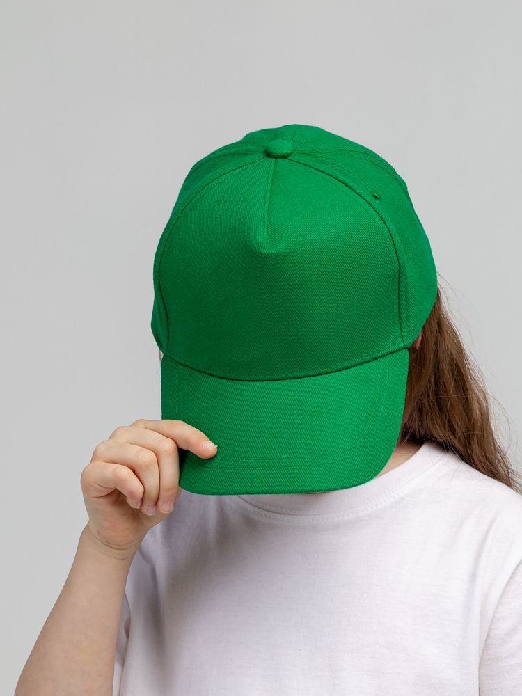 Бейсболка детская Standard Kids, зеленая / Миниатюра WWW (1000)