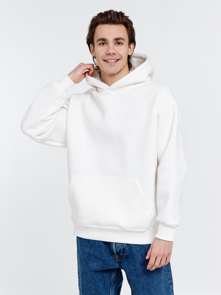 Худи оверсайз унисекс Go Easy, молочно-белое / Миниатюра WWW (1000)