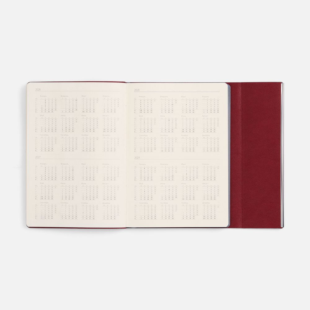 Ежедневник Petrus Flap, недатированный, красный / Миниатюра WWW (1000)