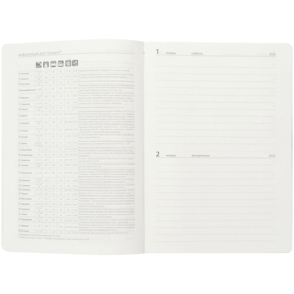 Ежедневник Flex Shall, датированный, черный / Миниатюра WWW (1000)