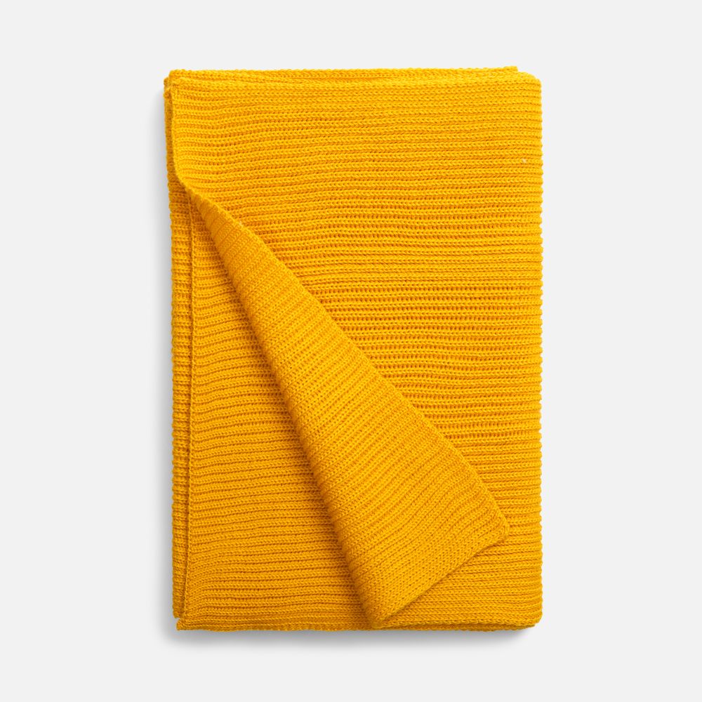 Шарф Nobilis Mono, желтый (медовый) / Миниатюра WWW (1000)