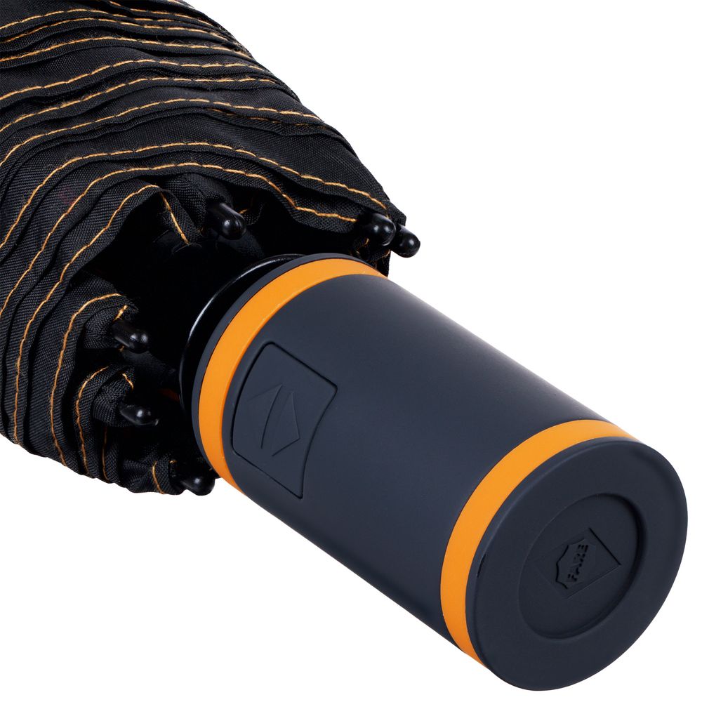 Зонт складной AOC Mini с цветными спицами, оранжевый / Миниатюра WWW (1000)