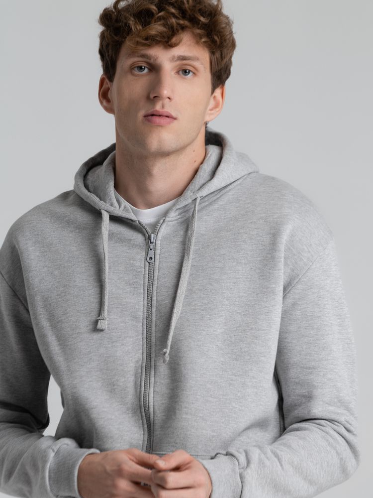 Толстовка на молнии с капюшоном Siverga 2.0 Heavy, серый меланж / Миниатюра WWW (1000)