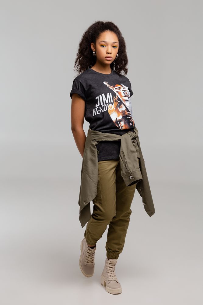 Футболка «Меламед. Jimi Hendrix», черный меланж / Миниатюра WWW (1000)