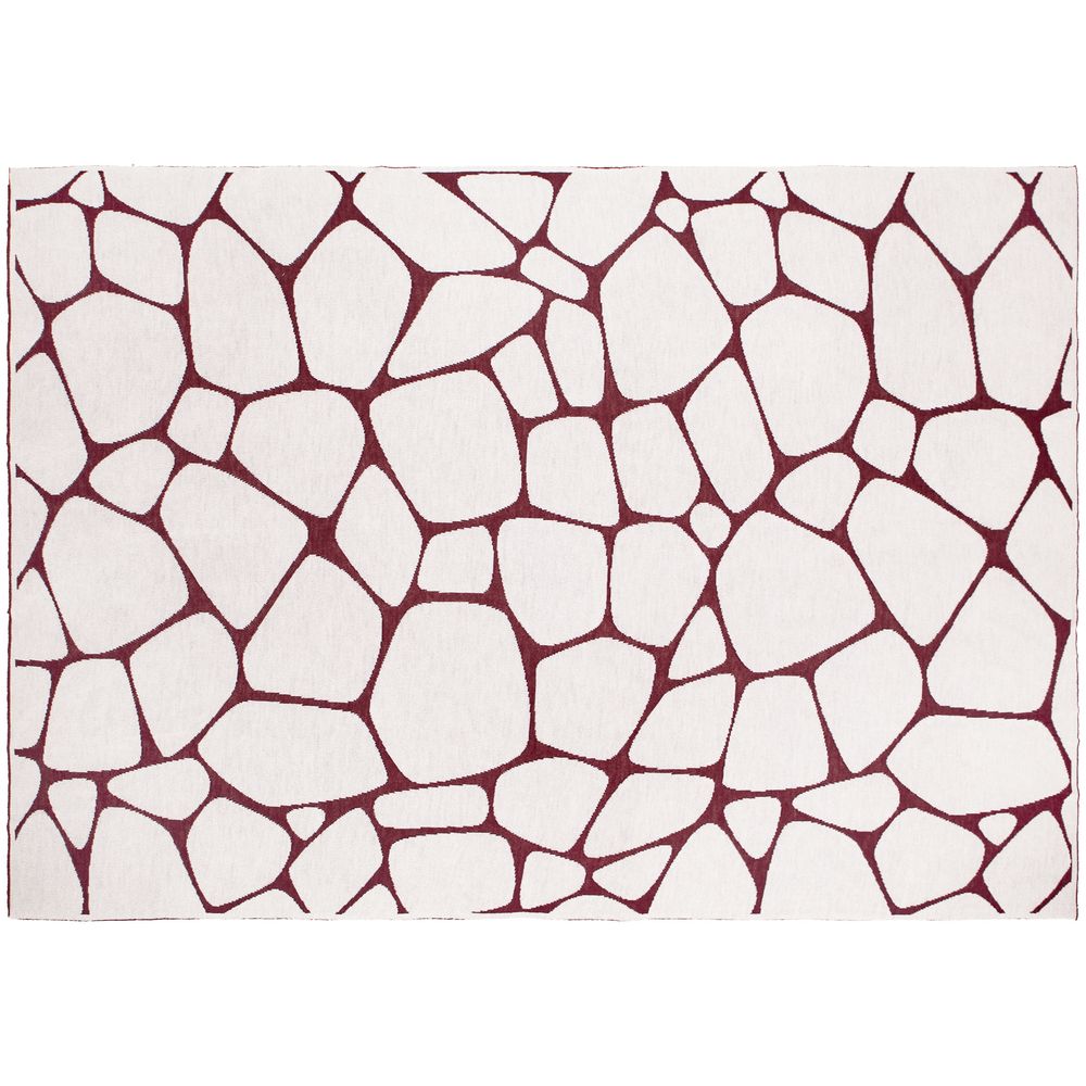 Плед Giraffe, бежевый с бордовым / Миниатюра WWW (1000)