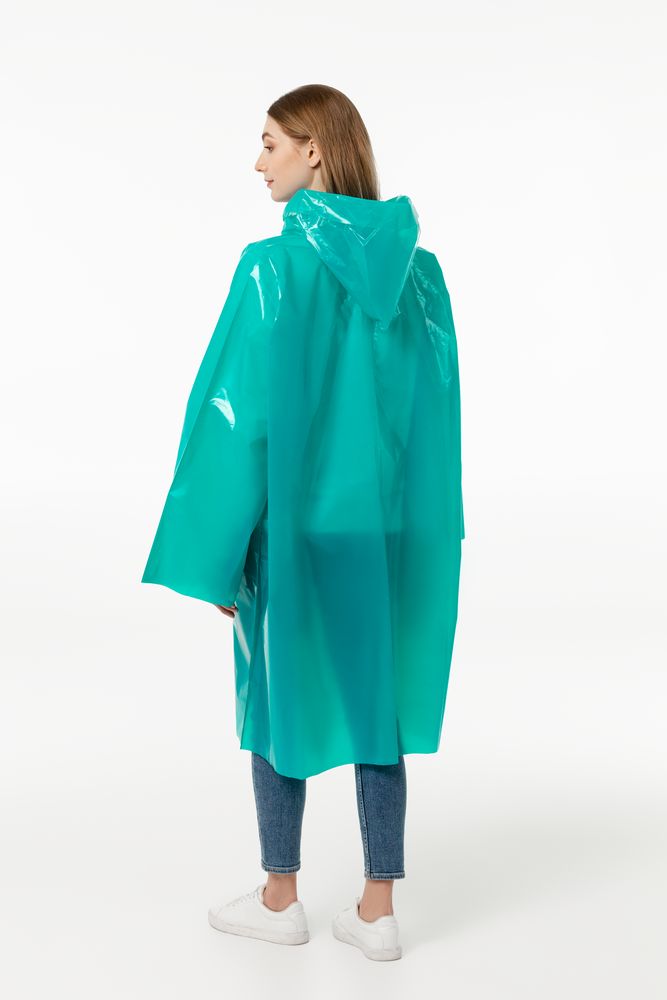 Дождевик-плащ CloudTime, бирюзовый / Миниатюра WWW (1000)