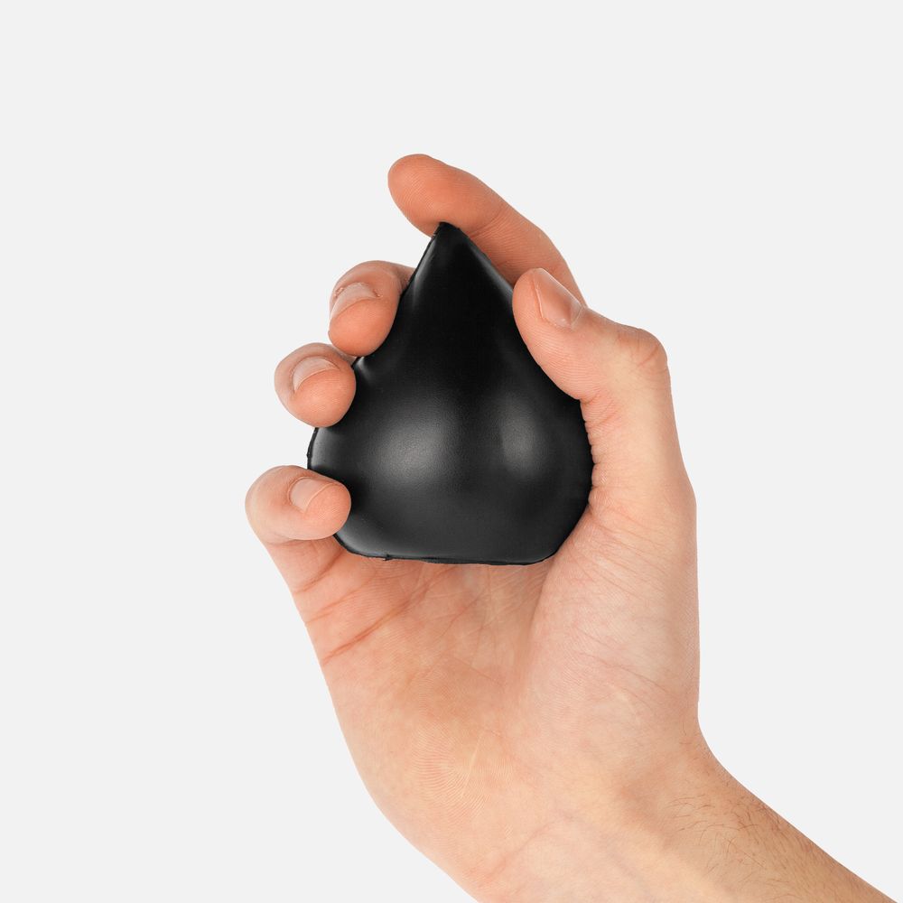 Антистресс «Капля», черный / Миниатюра WWW (1000)