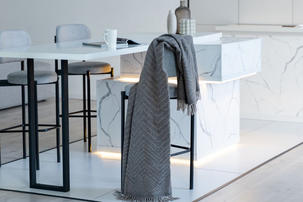 Плед Morena, бежево-коричневый / Миниатюра WWW (1000)