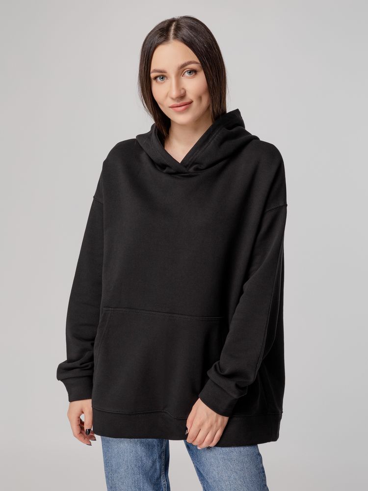 Худи оверсайз унисекс Outshine, черное / Миниатюра WWW (1000)