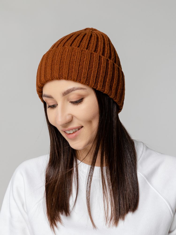 Шапка Uni, коричневая (терракота) / Миниатюра WWW (1000)