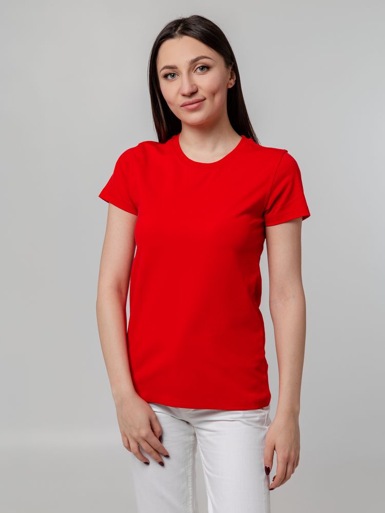 Футболка женская T-bolka Stretch Lady, красная / Миниатюра WWW (1000)