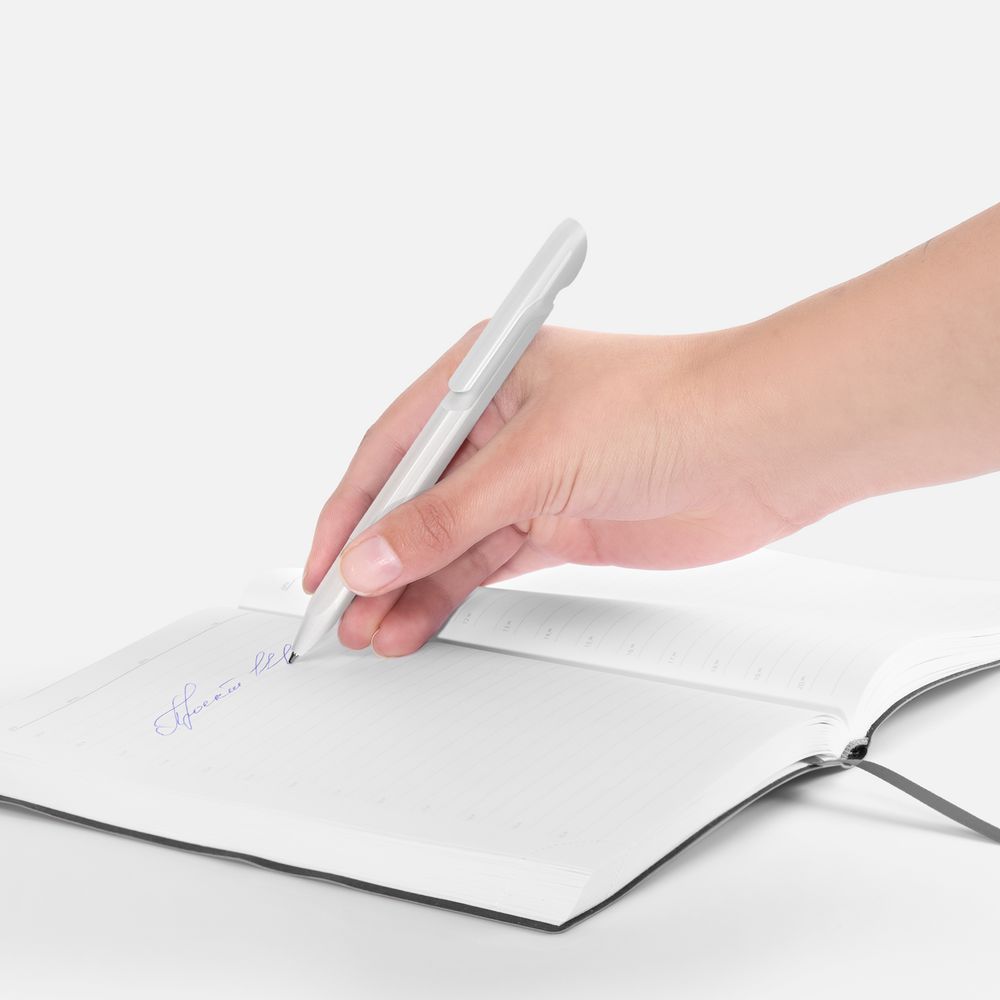 Ручка шариковая Evoxx Recycled, белая / Миниатюра WWW (1000)