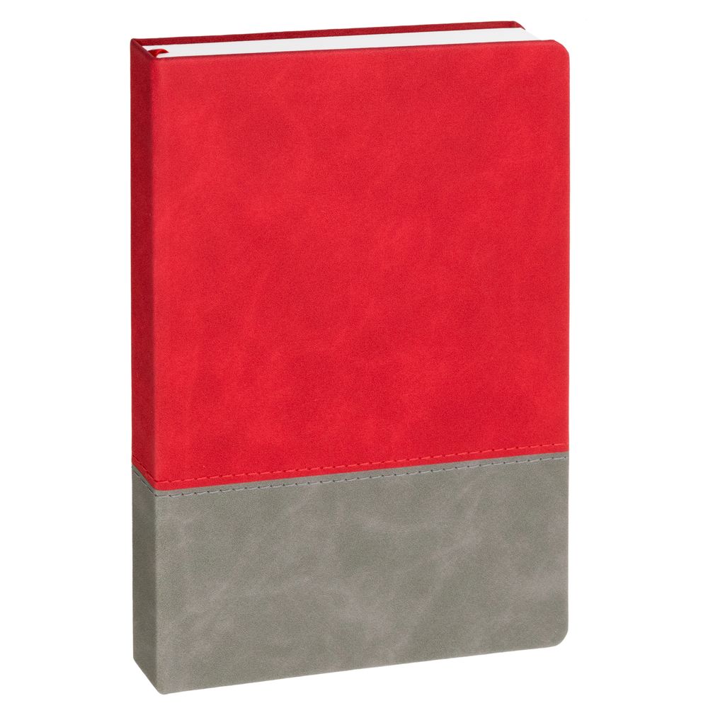 Ежедневник Horizon, недатированный, серый с красным / Миниатюра WWW (1000)