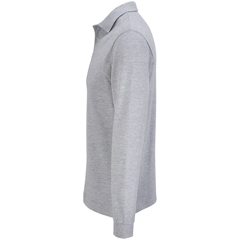 Рубашка поло унисекс с длинным рукавом Pacific LSL, серый меланж / Миниатюра WWW (1000)