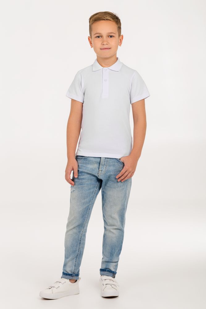 Рубашка поло детская Virma Kids, белая / Миниатюра WWW (1000)