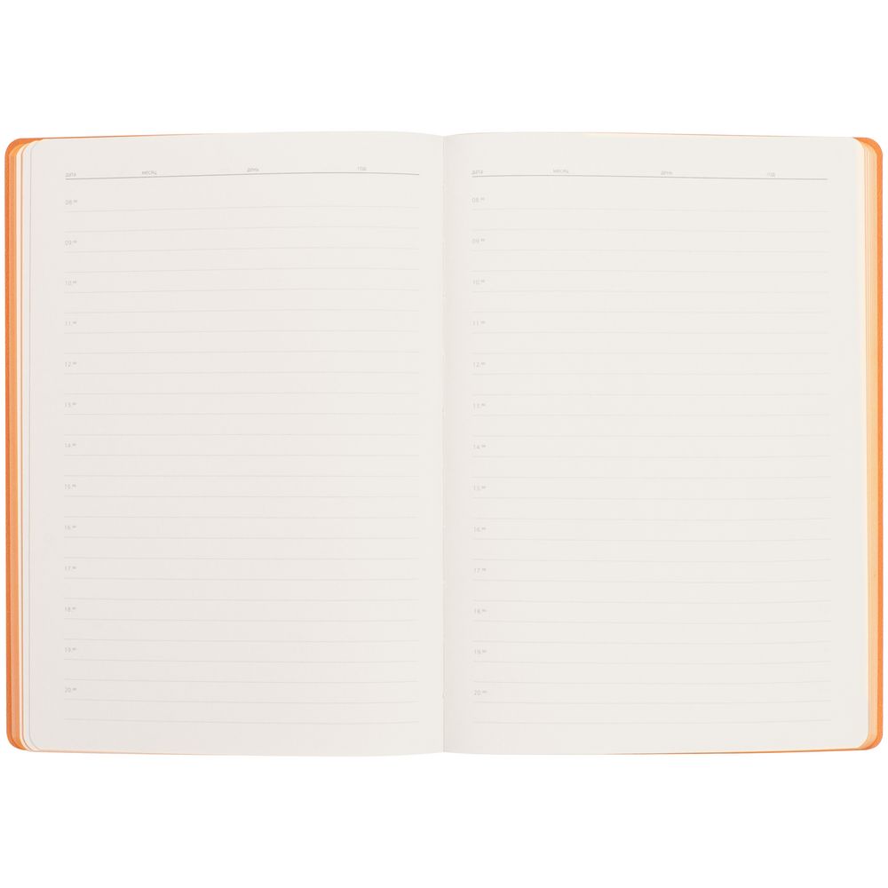 Ежедневник Flexpen Black ver.2, недатированный, черный с оранжевым / Миниатюра WWW (1000)