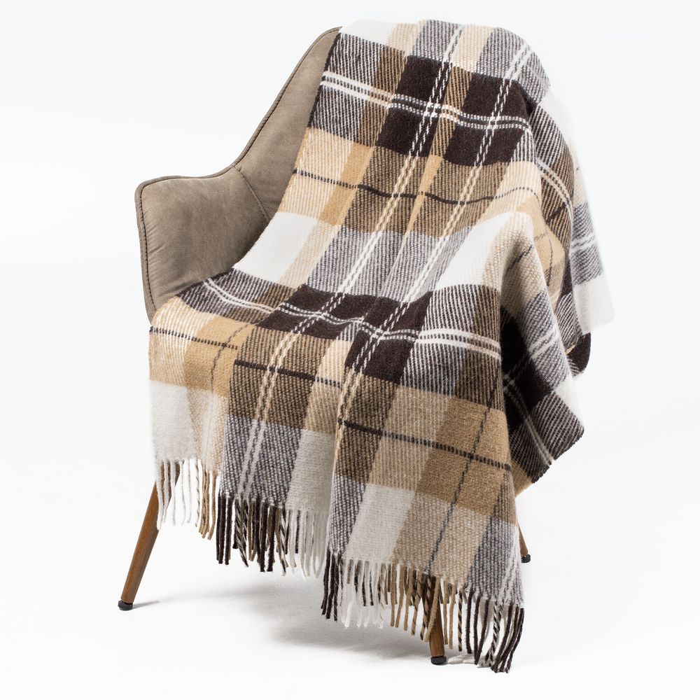 Плед Edinburgh, коричневый / Миниатюра WWW (1000)